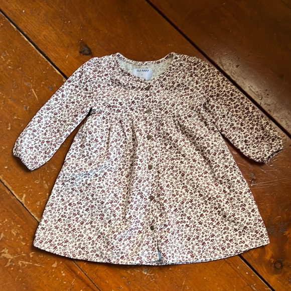 Lightweight corduroy floral dress - Picture 1 of 5